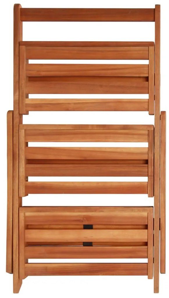 Suporte plantas 3 prateleiras 50x63x80 cm madeira acácia maciça