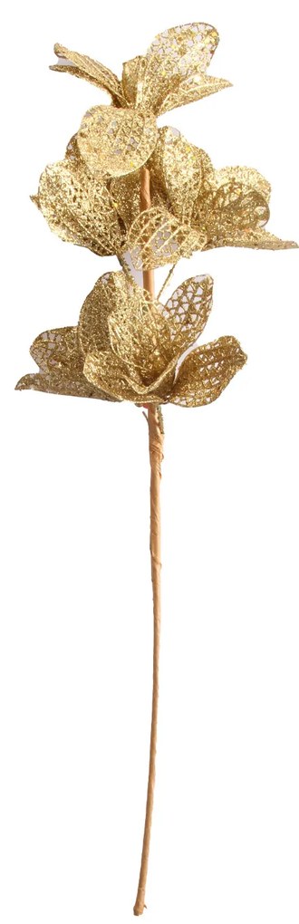 Ramo Poinsetia Dourado 54X20X9CM