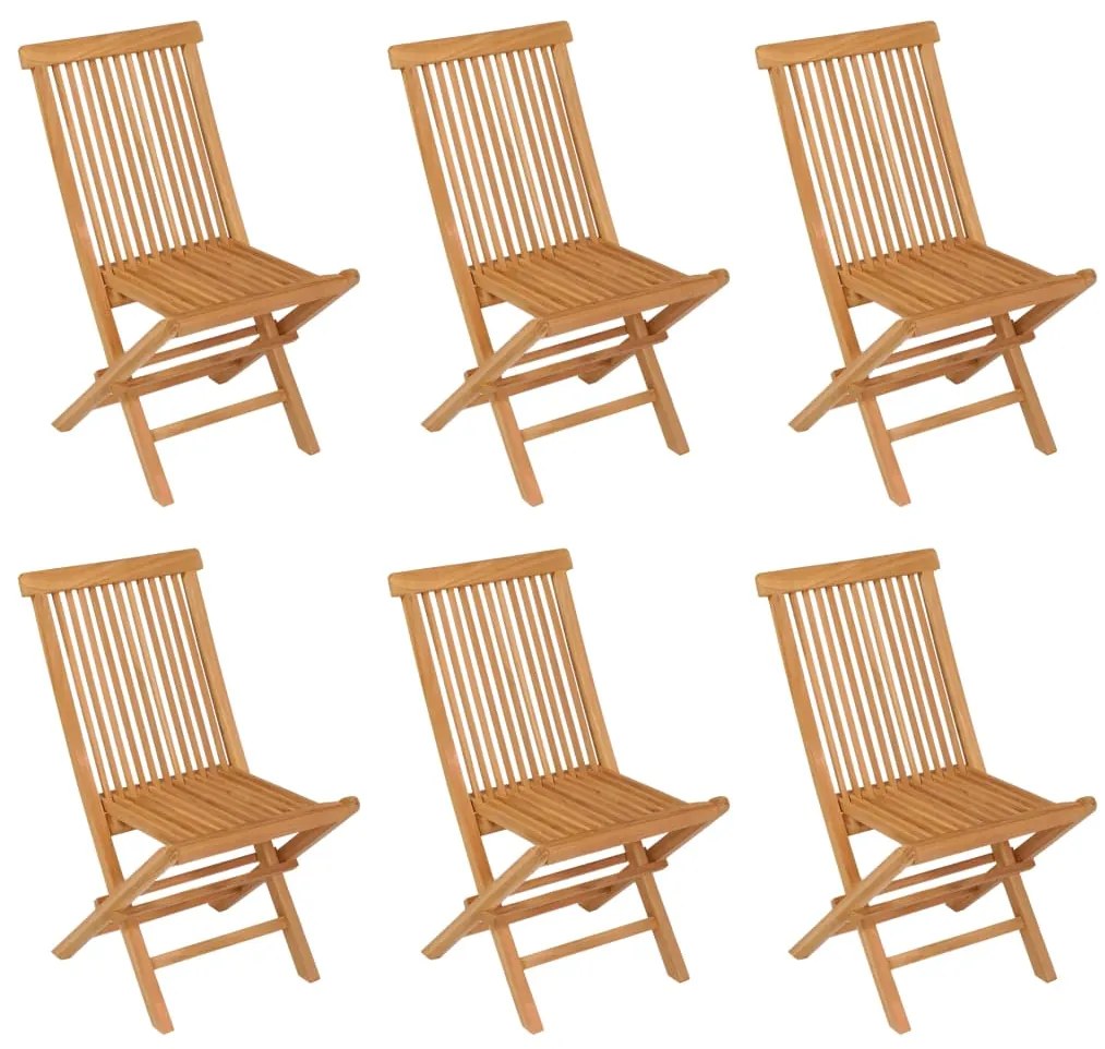 7 pcs conjunto de jantar para jardim madeira de teca maciça