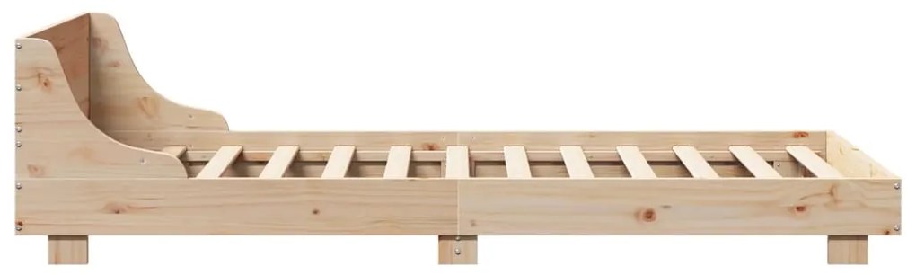 Cama sem colchão 100x200 cm madeira de pinho maciça