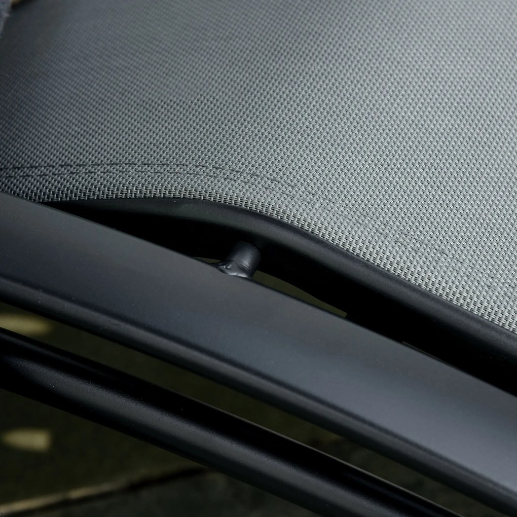 Outsunny Conjunto de Espreguiçadeiras Reclináveis com Encosto Ajustáve