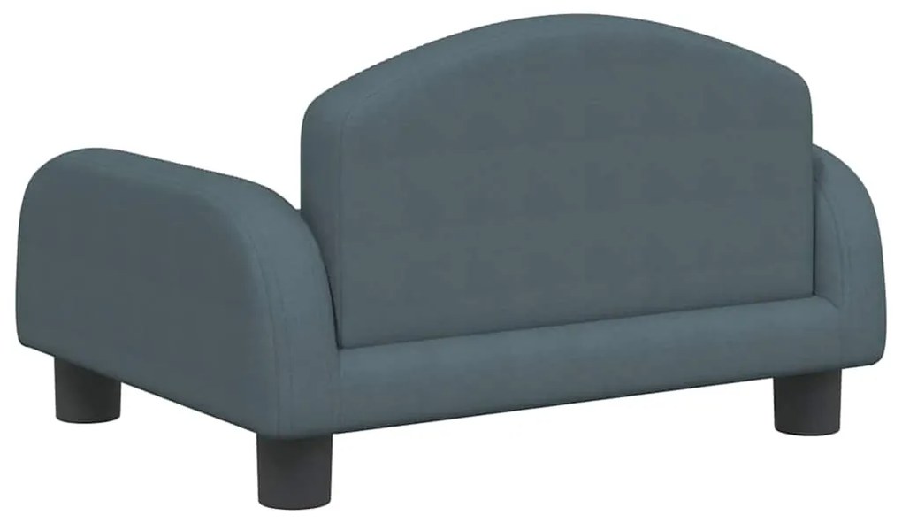Cama para cães 50x40x30 cm tecido cinzento-escuro