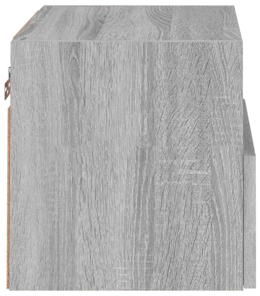 Móvel parede p/ TV 40x30x30cm derivados madeira cinza sonoma