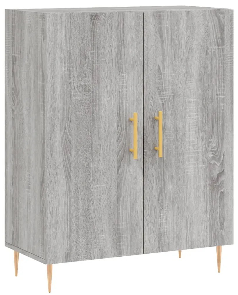 Armário alto 69,5x34x180 cm derivados de madeira sonoma cinza