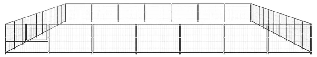 Canil para cães 70 m² aço preto