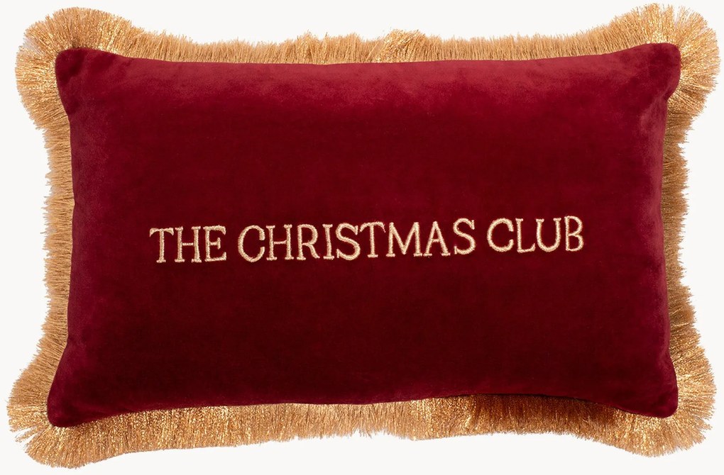Almofada em veludo The Christmas Club