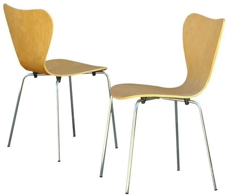 Conjunto de 4 Cadeiras de Jantar JACOB – 43x52x84 cm – Empilháveis, Es