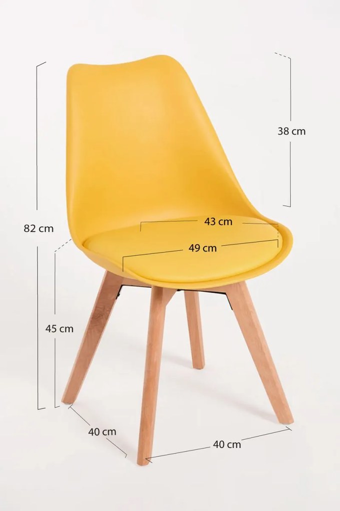 Cadeira Synk Basic - Amarelo
