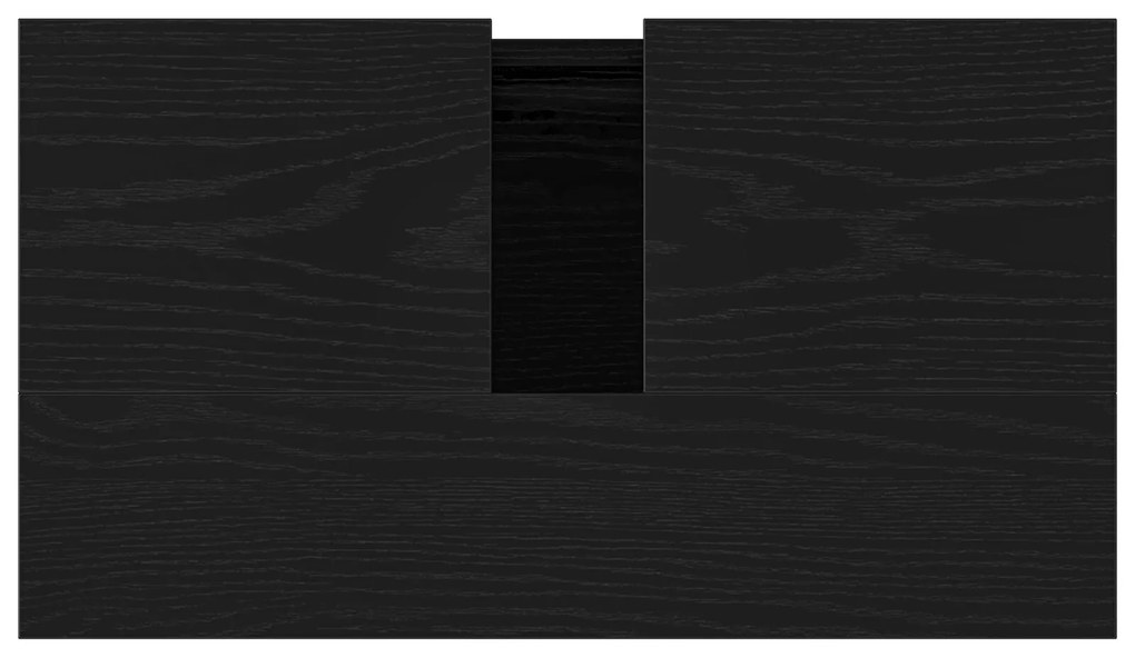 Armário de Pia de Banheiro vidaXL Carvalho Preto 58x33x60 cm Madeira E