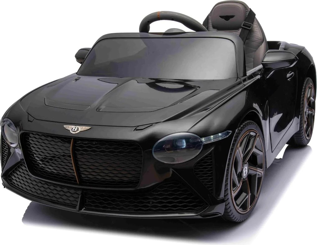 Carro elétrico para crianças Bentley Bacalar 12V, portas que se abrem para cima, controlo remoto 2,4 GHz, luzes LED, entrada USB/AUX, suspensão, bater