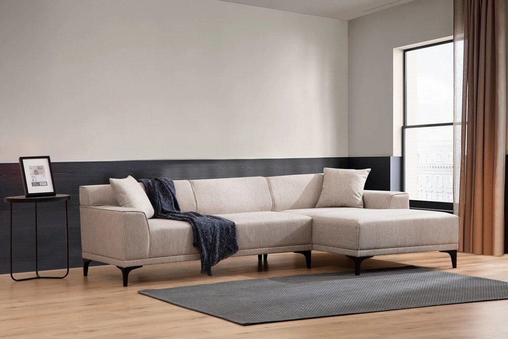 Sofá de Canto Petra – Branco – 145 x 250 cm