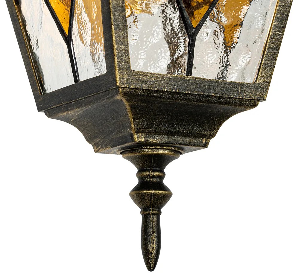 Candeeiro de teto vintage para exterior dourado antigo - Antigua Clássico / Antigo