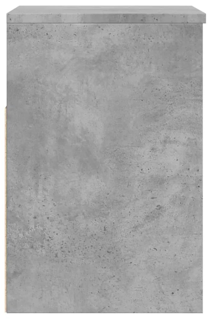Banco sapateira 60x30x45 cm derivados madeira cinzento cimento