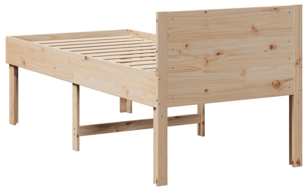 Cama sem colchão 90x200 cm madeira de pinho maciça