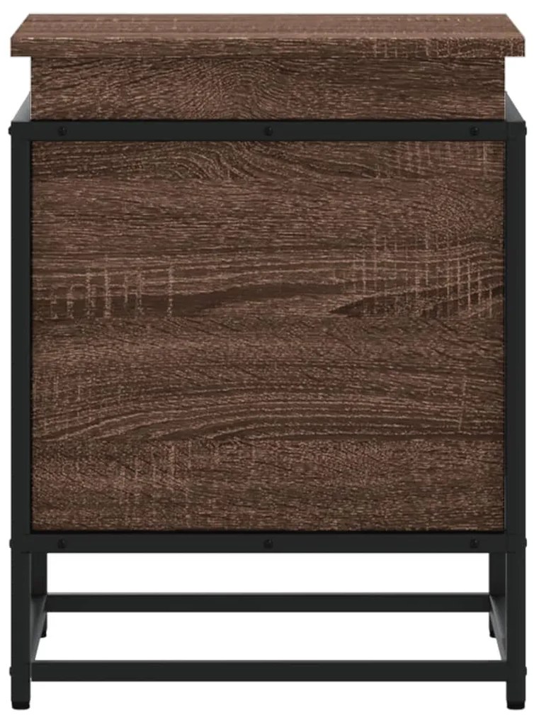 Caixa de arrumação c/ tampa derivados madeira carvalho castanho