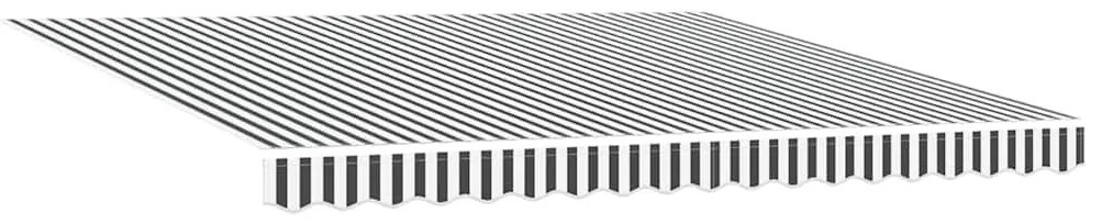 Toldo retrátil automático 400x300 cm antracite e branco