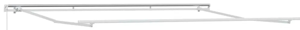 Toldo retrátil manual 500x300 cm antracite e branco