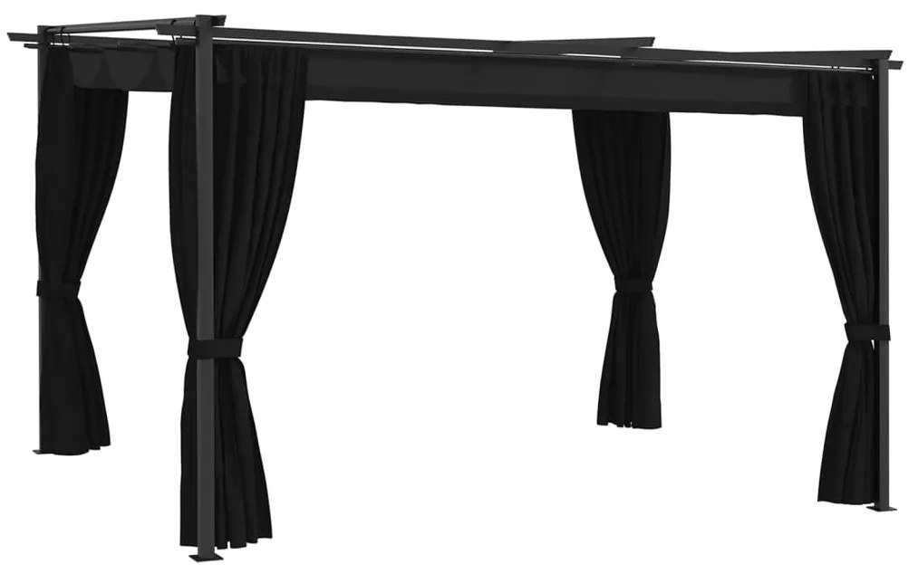 vidaXL Gazebo 4x3 m antracite