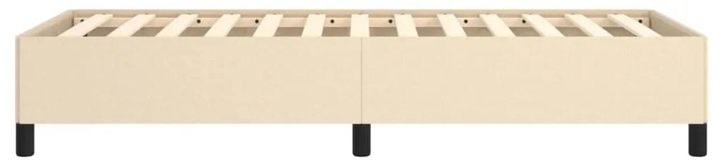 Estrutura de cama 90x190 cm tecido cor creme