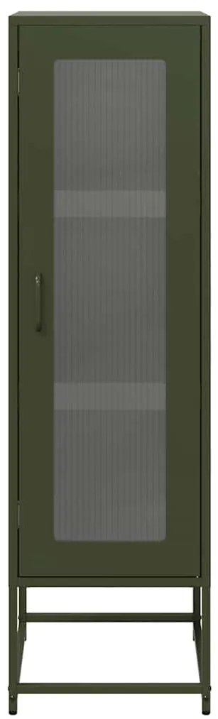 Móvel alto 36x39x123 cm aço laminado a frio verde-azeitona
