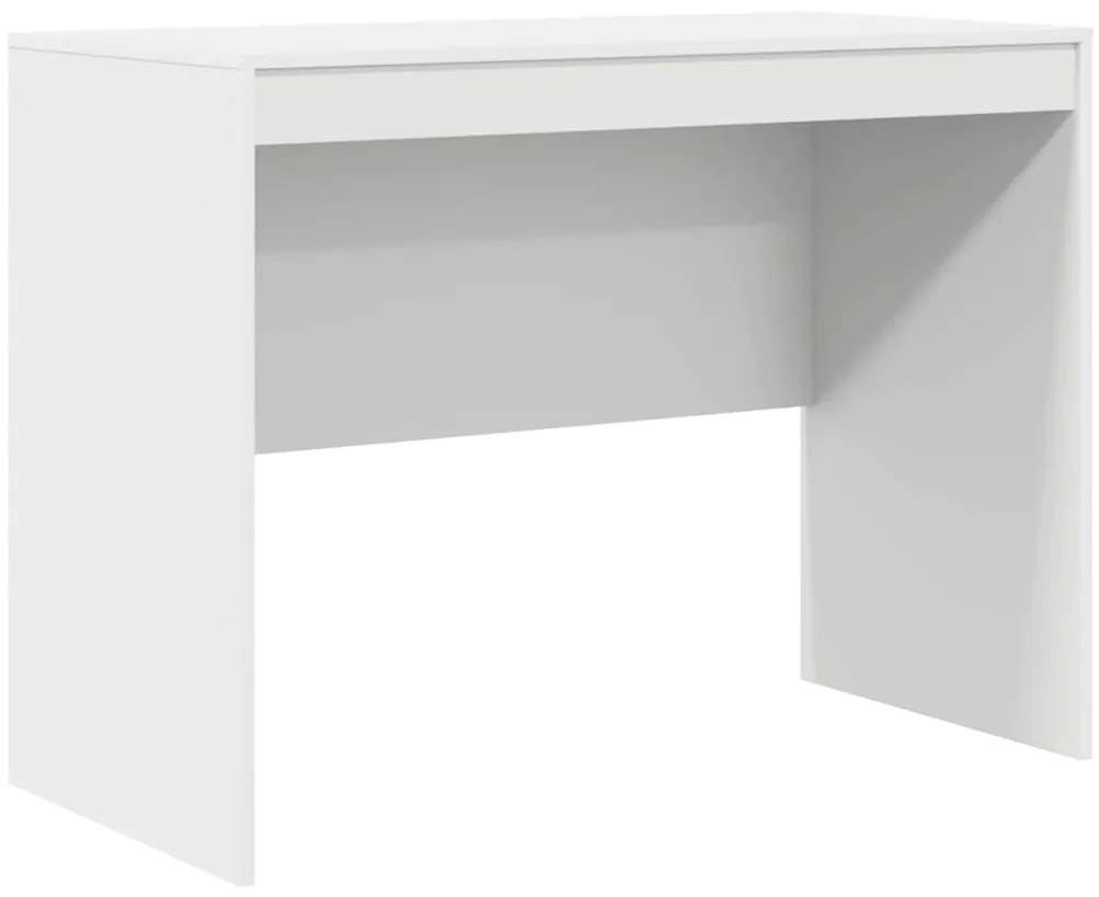 Mesa com Armazenamento Branca de Madeira de Engenharia
