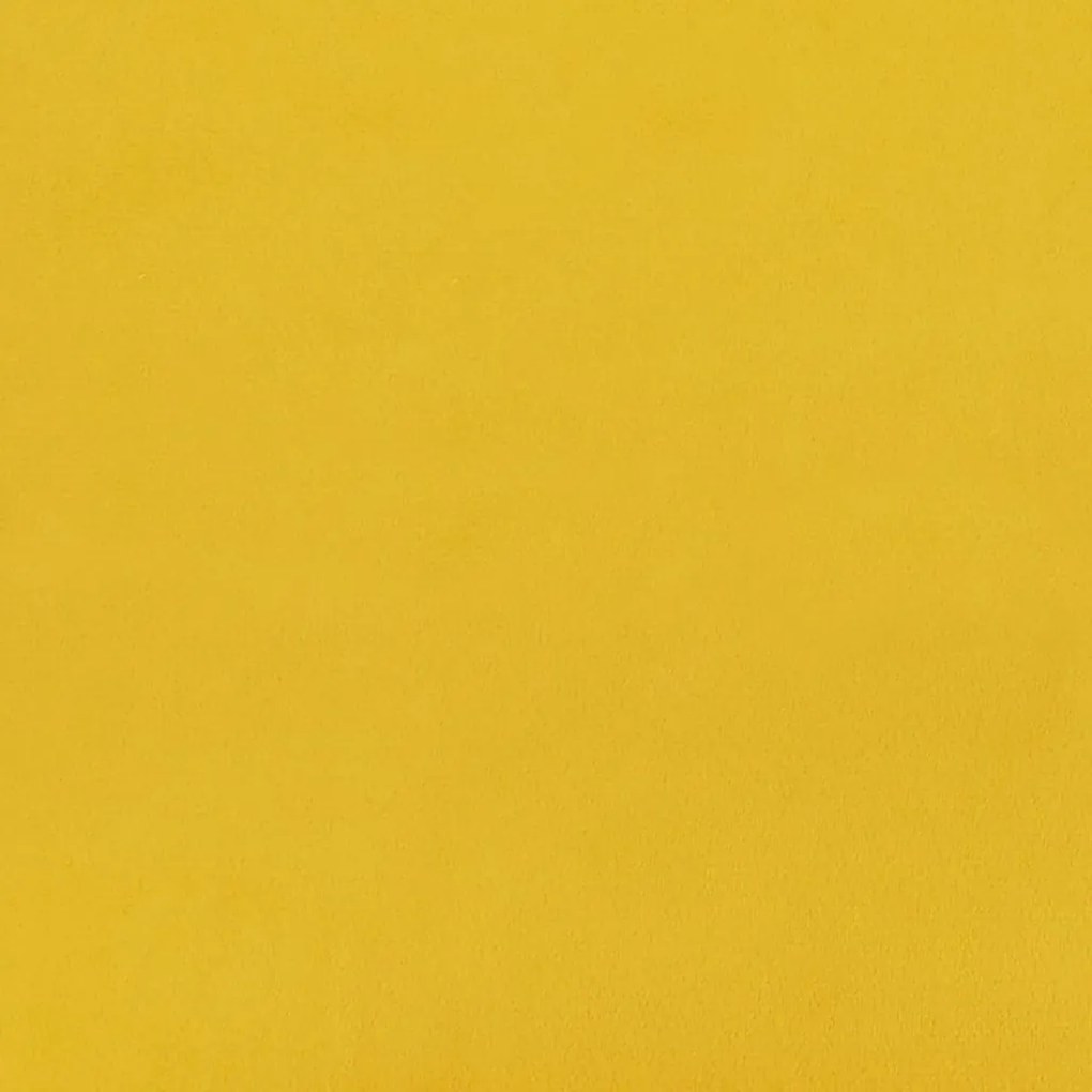Sofá-cama de 2 lugares veludo amarelo