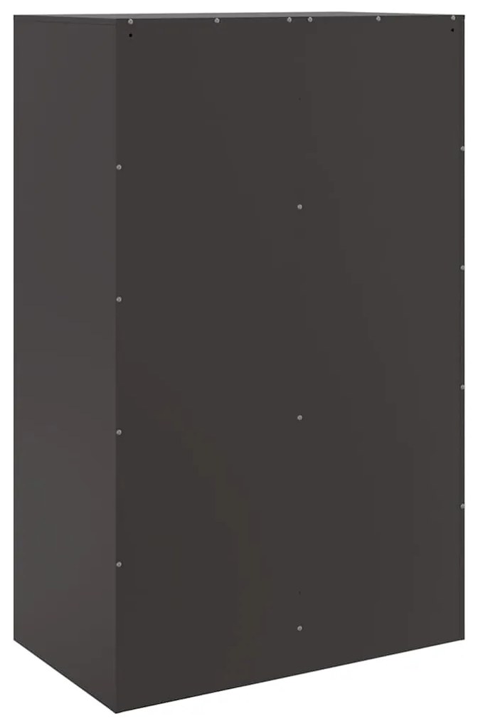 Aparador alto 67x39x95 cm aço preto