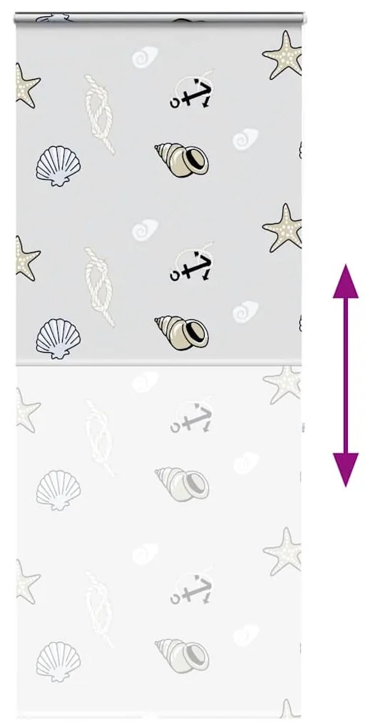 Rolo de Duche Estores cassete 90x240 cm Largura Tecido 86 cm