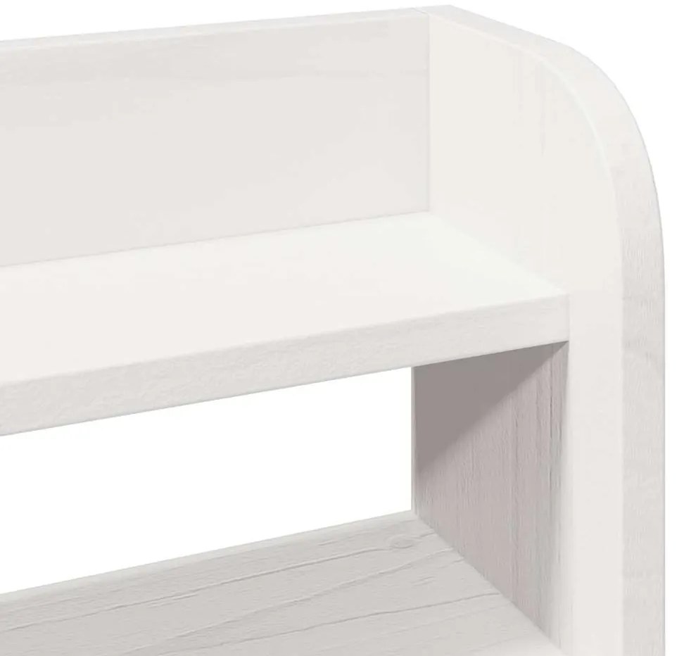 Cama sem colchão 120x190 cm madeira de pinho maciça branco