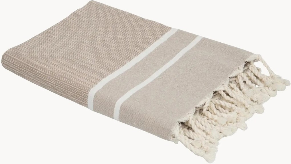 Toalha hammam em jacquard de algodão Sienna