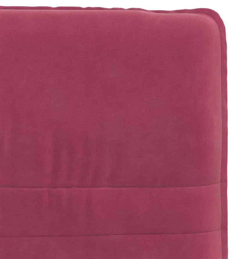 Cadeiras de jantar 6 pcs veludo vermelho tinto