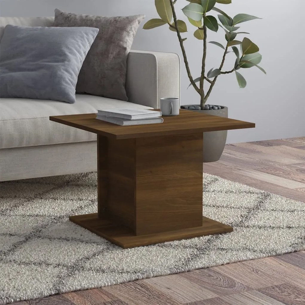 Mesa de centro derivados de madeira carvalho castanho