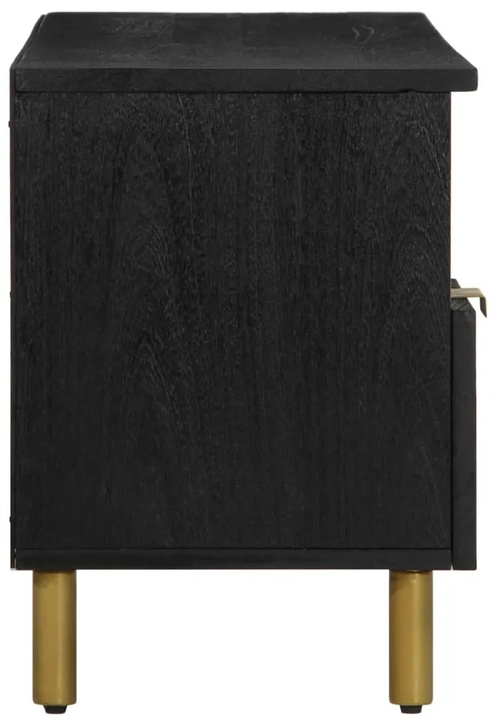 Móvel de TV 100x33x46 cm derivados de madeira preto