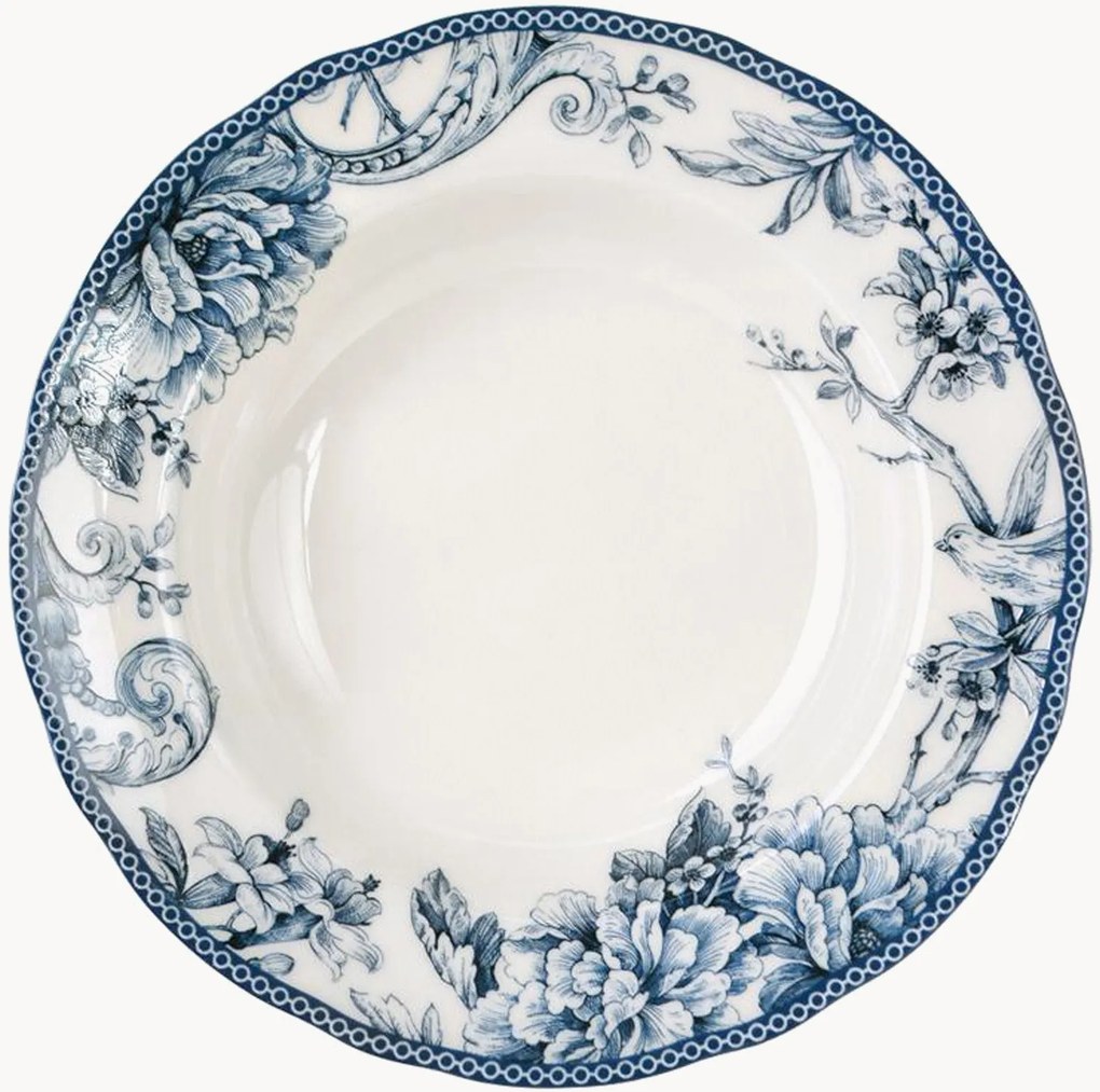 Pratos de sopa em porcelana Kensington, conjunto de 6