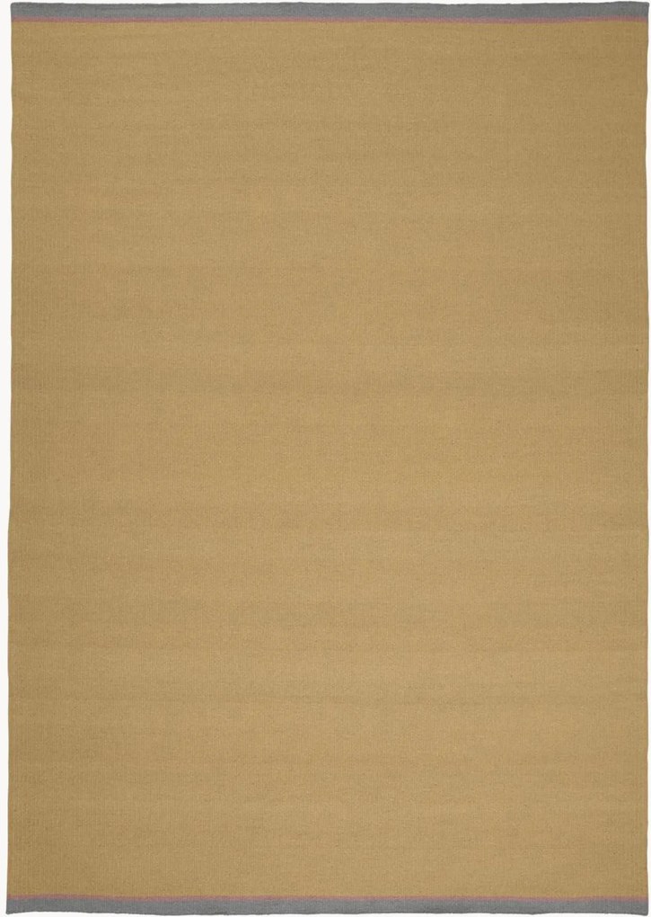 Tapete em lã artesanal de pelo curto Margun