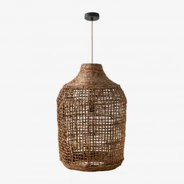 Lâmpada De Teto Arantxa Natural - Preto & Ø38 Cm Arantxa - Sklum