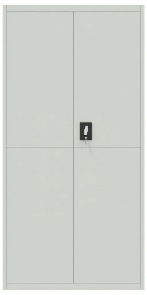 Arquivador 90x40x180 cm aço cinzento-claro