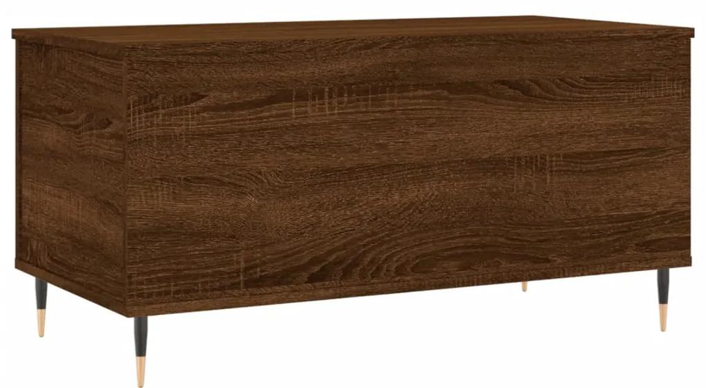 Mesa centro 90x44,5x45 cm derivados madeira carvalho castanho