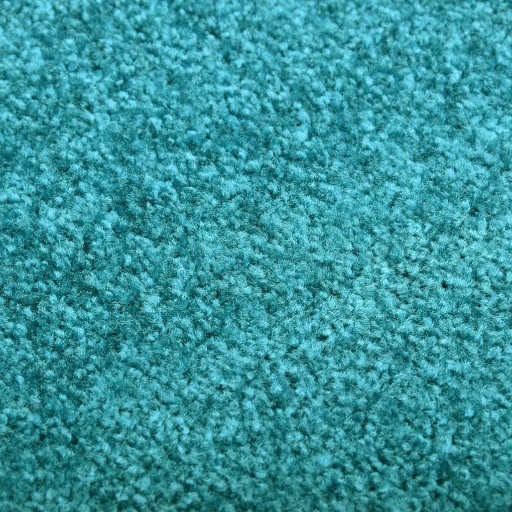 Tapete de porta lavável 90x150 cm azul ciano