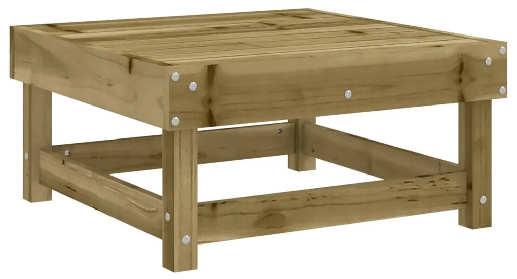 3 pcs conjunto lounge de jardim madeira de pinho impregnada