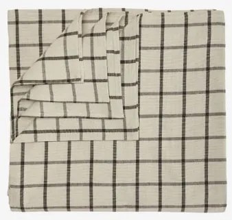 Toalha De Mesa De 150x150 Cm Em Algodão Oriska Bege Tapioca - Castanho Moka Intenso - Sklum
