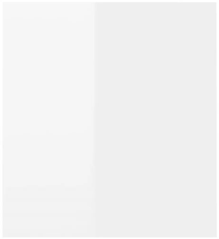 Móvel de TV com luzes LED 120x35x40 cm branco brilhante
