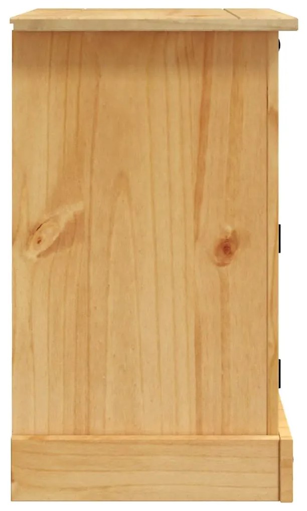 Mesa de cabeceira Corona Range em pinho mexicano 53x39x66 cm