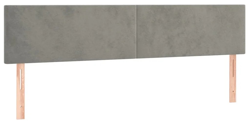 Cama box spring colchão LED 120x190 cm couro artif. cinza-claro