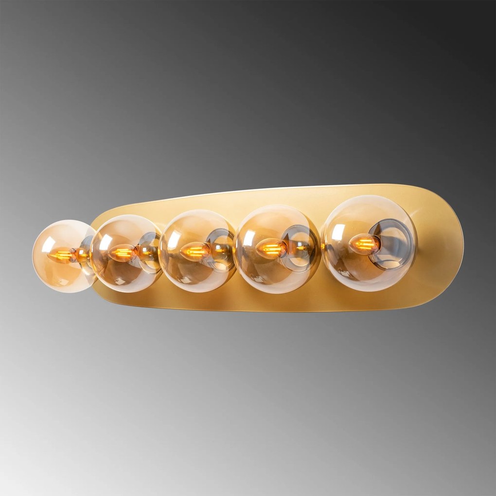 Aplique de Parede Well – Dourado – 90 x 23 x 26 cm