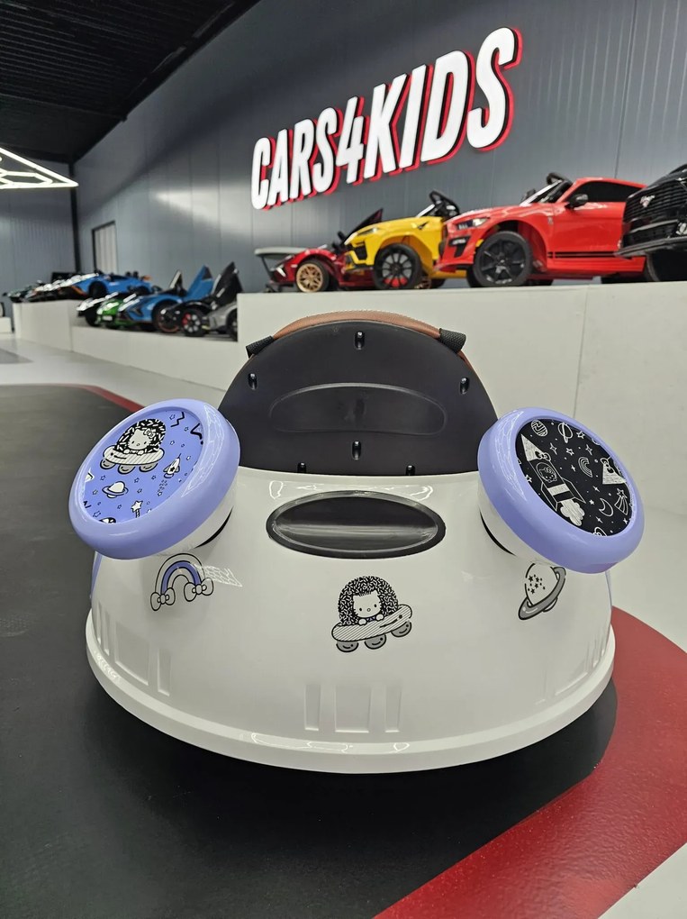 Carrinho Choques elétrico para crianças Hello Kitty 6V branco