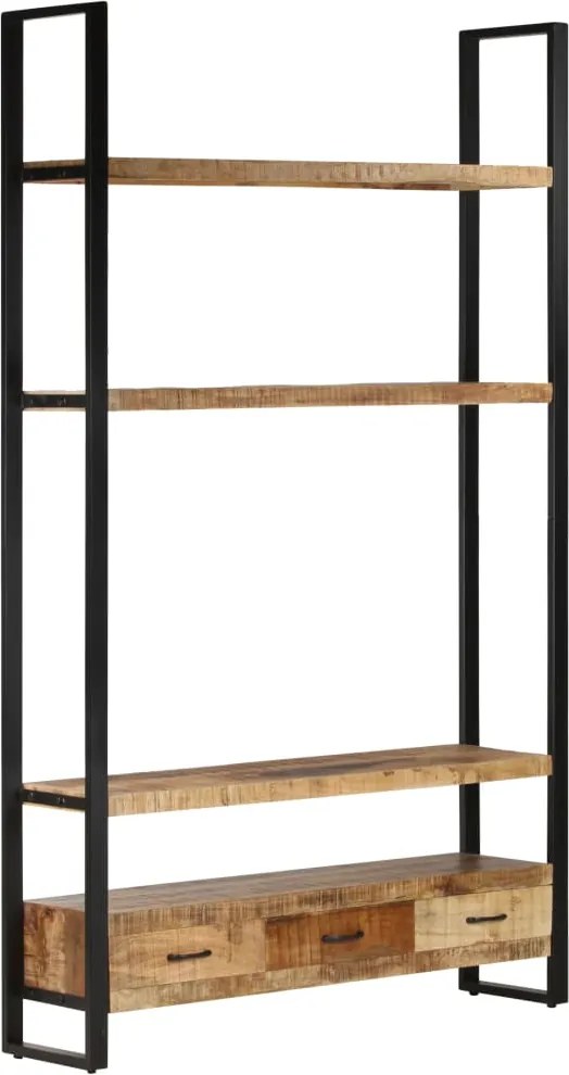 vidaXL Estante 118x30x200 cm madeira de mangueira áspera maciça