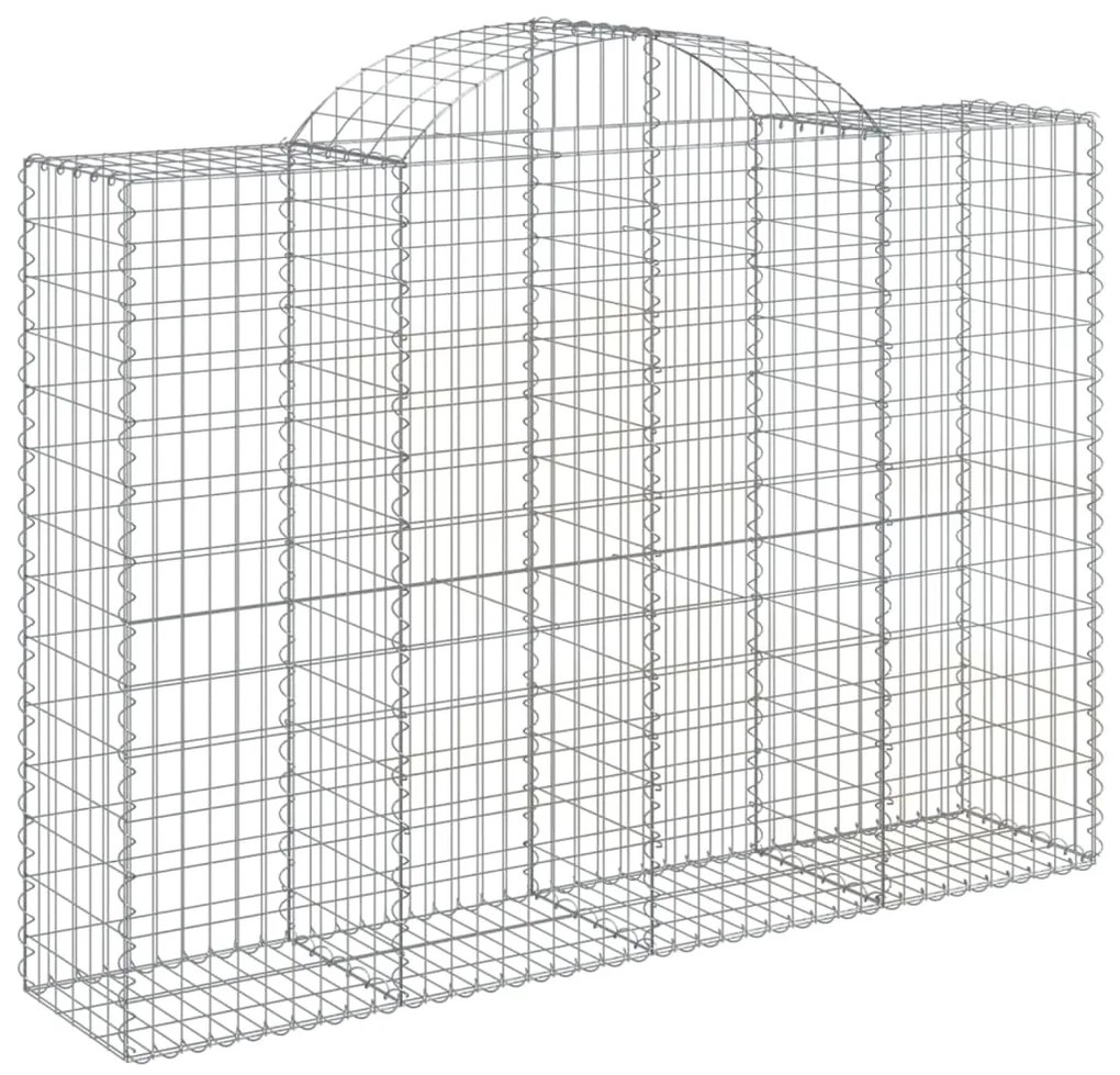 Cestos gabião arqueados 9pcs 200x50x140/160cm ferro galvanizado