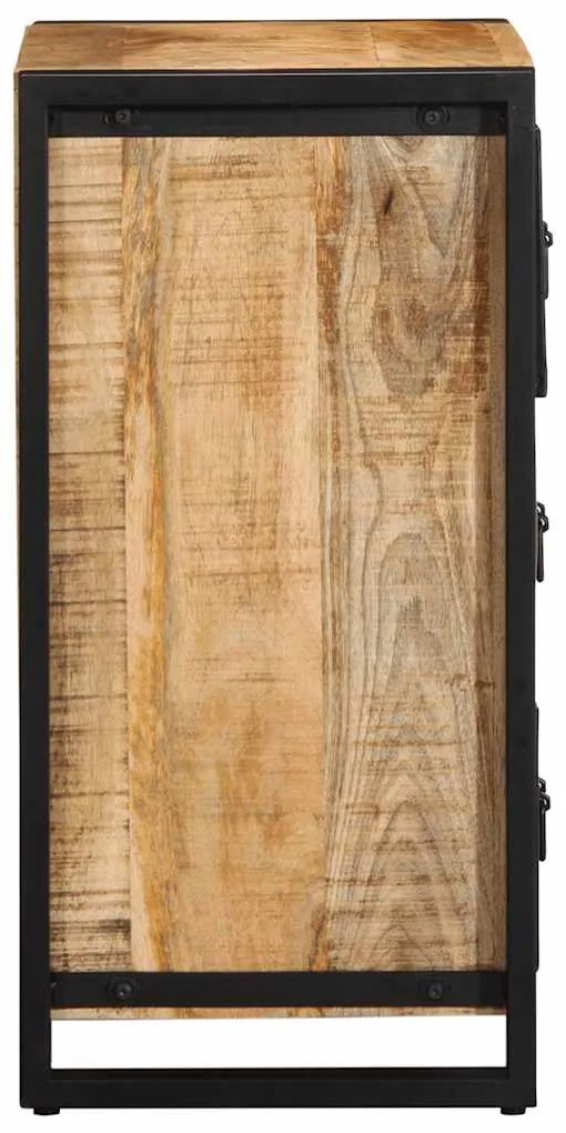 Armário de gaveta 50x35x70 cm manga de madeira áspera maciça