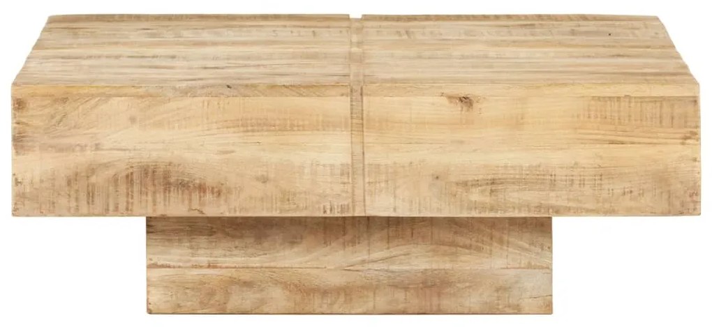Mesa de centro 80x80x28 cm madeira de mangueira maciça